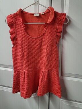 9-His Stcl Anthropologie Women's Blouse  Size: Small  Sleeveless  Pink